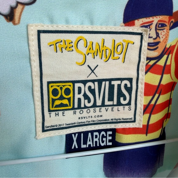 RSVLTS The Sandlot The Great Hambino Men's Sz XL Shirt Kanuflex 90s Summer AOP - Picture 4 of 16